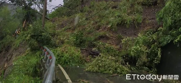 ▲▼海葵颱風豪大雨造成東富公路多處坍方將持續封閉，預計9月6日17時搶通。（圖／公路總局提供）