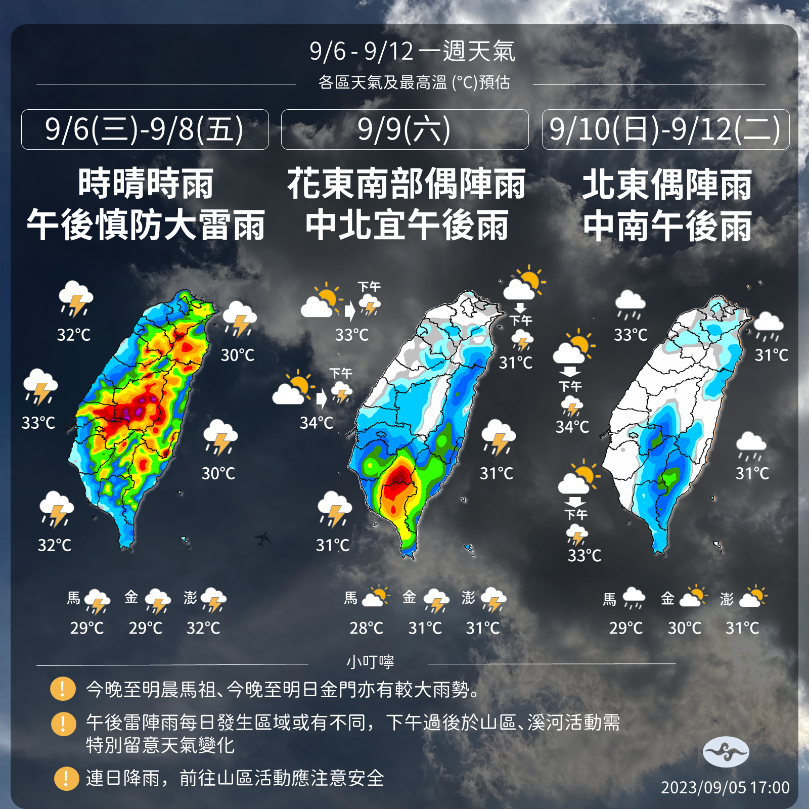 ▲▼ 未來一周天氣。（圖／氣象局）