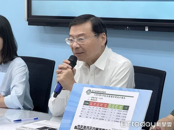 ▲曾銘宗6日出席國民黨團「疫情期間 打疫苗 傷殘 救濟慢！慢！慢！」記者會。（圖／記者蘇晏男攝）