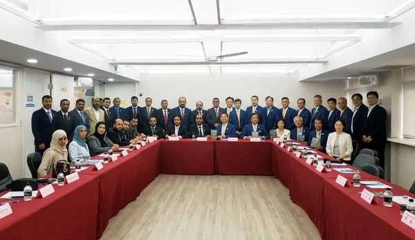 ▲阿曼商會、菲律賓工商總會訪台北商業會　期勉交流再創商機。（圖／台北市商業會提供）