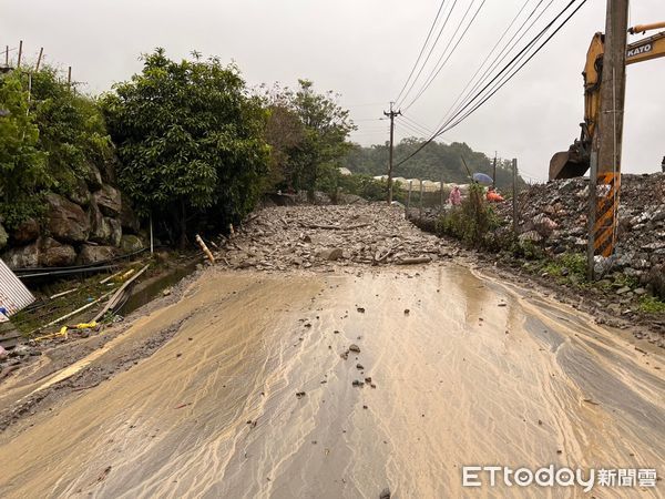 ▲▼南投土石流。（圖／記者高堂堯翻攝）