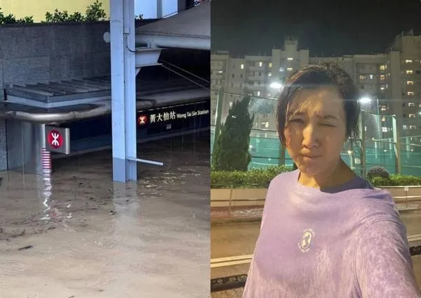 ▲香港大淹水，廖家儀移居香港。（圖／翻攝自Facebook／廖家儀）