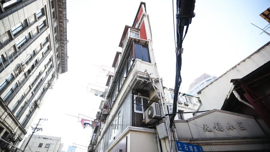 ▲▼上海網紅「紙片樓」要拆了。（圖／翻攝自上觀新聞）