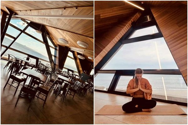 ▲▼海景咖啡廳開設瑜珈課程。（圖／翻攝自Facebook／@Seascape Cafe - NSO）