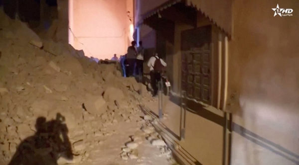 ▲▼ 摩洛哥8日深夜強震，距離震央最近的主要城市馬拉喀什（Marrakech）出現災情。（圖／路透）