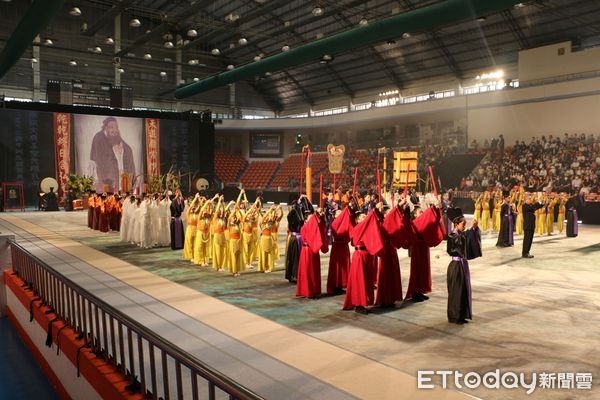 ▲新北市結合古禮與多元創新舉辦別開生面的祭孔大典。（圖／新北市教育局提供）