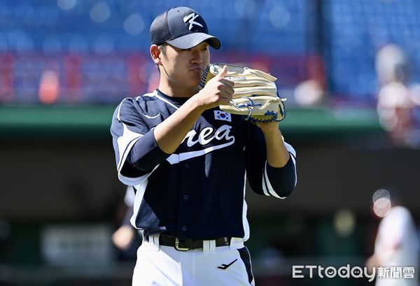 ▲▼2023U18世界盃青棒錦標賽季軍戰，韓國隊KIM Taekyeon金澤延 。（圖／記者李毓康攝）