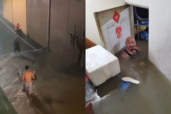 ▲▼ 嘉義淹水。（圖／翻攝自王勇達FB）