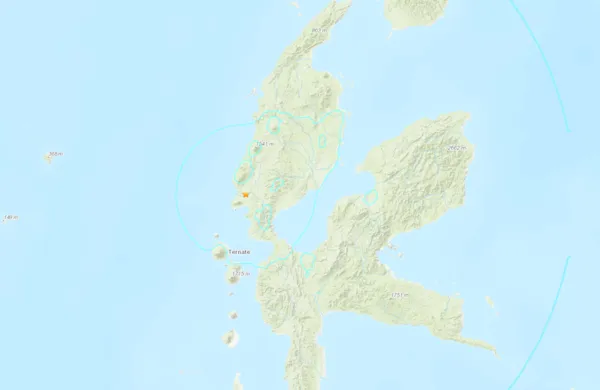 ▲▼印尼6.2強震。（圖／翻攝USGS）