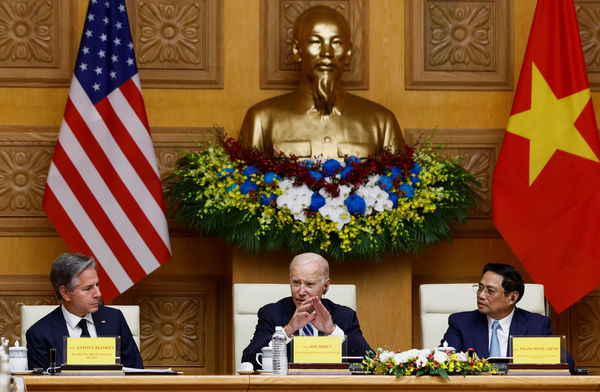▲▼美國總統拜登訪問越南。（圖／路透）
