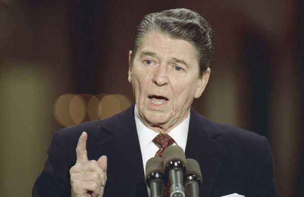 ▲第40任美國總統雷根（Ronald Reagan），過去曾是好萊塢演員。（圖／達志影像／美聯社）