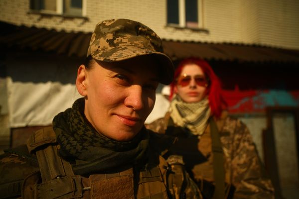 ▲紀錄片《烏克蘭：戰爭中的女性》探討戰爭議題，台籍志願兵呂子豪現身分享。（圖／公視提供）