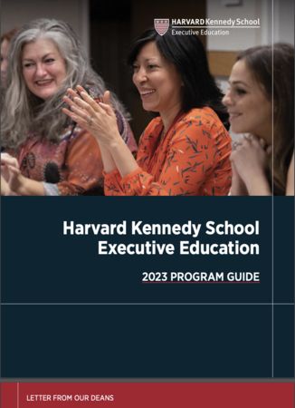 ▲▼哈佛大學甘迺迪政府學院菁英領導（Harvard Kennedy School Executive Education）2023年簡章。（圖／哈佛大學甘迺迪學院網站）