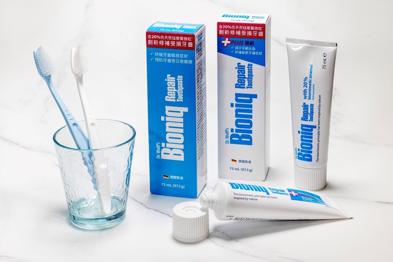 Bioniq貝歐尼修復牙膏,仿天然琺瑯質微粒BioHAP,琺瑯質,牙齒,護牙,牙膏,口腔保健,世界愛牙日（圖／品牌提供）
