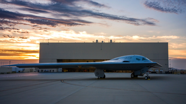 ▲▼美國空軍釋出「B-21突襲者戰略轟炸機」（B-21 Raider）。（圖／翻攝dvidshub.net）