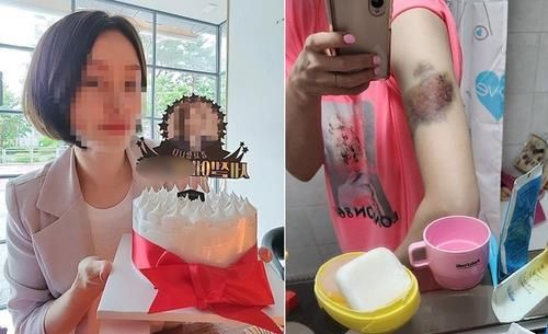 ▲▼37歲單親媽媽慘遭分手的前男友跟蹤到住家門口殘忍殺害，先前也曾遭前男友打到瘀青。（圖／翻攝自Nate Pann）