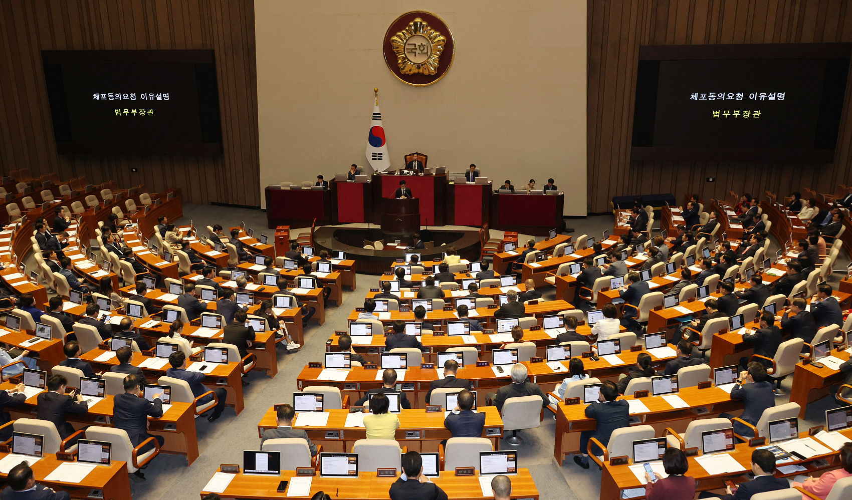 ▲▼ 南韓國會21日表決通過國務總理韓悳洙（Han Duck-soo）解任議案。（圖／CFP）