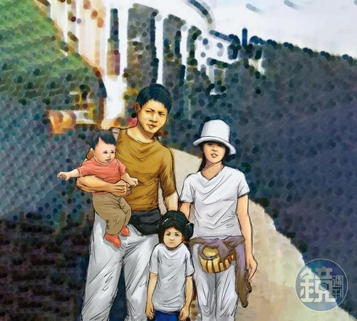 巴黎銀行前經理諸慶恩2003年遭冤判有罪抑鬱而死，家人還遭司法追殺，因諸慶恩生前未留全家合照，本刊以繪圖方式呈現其當年全家福。