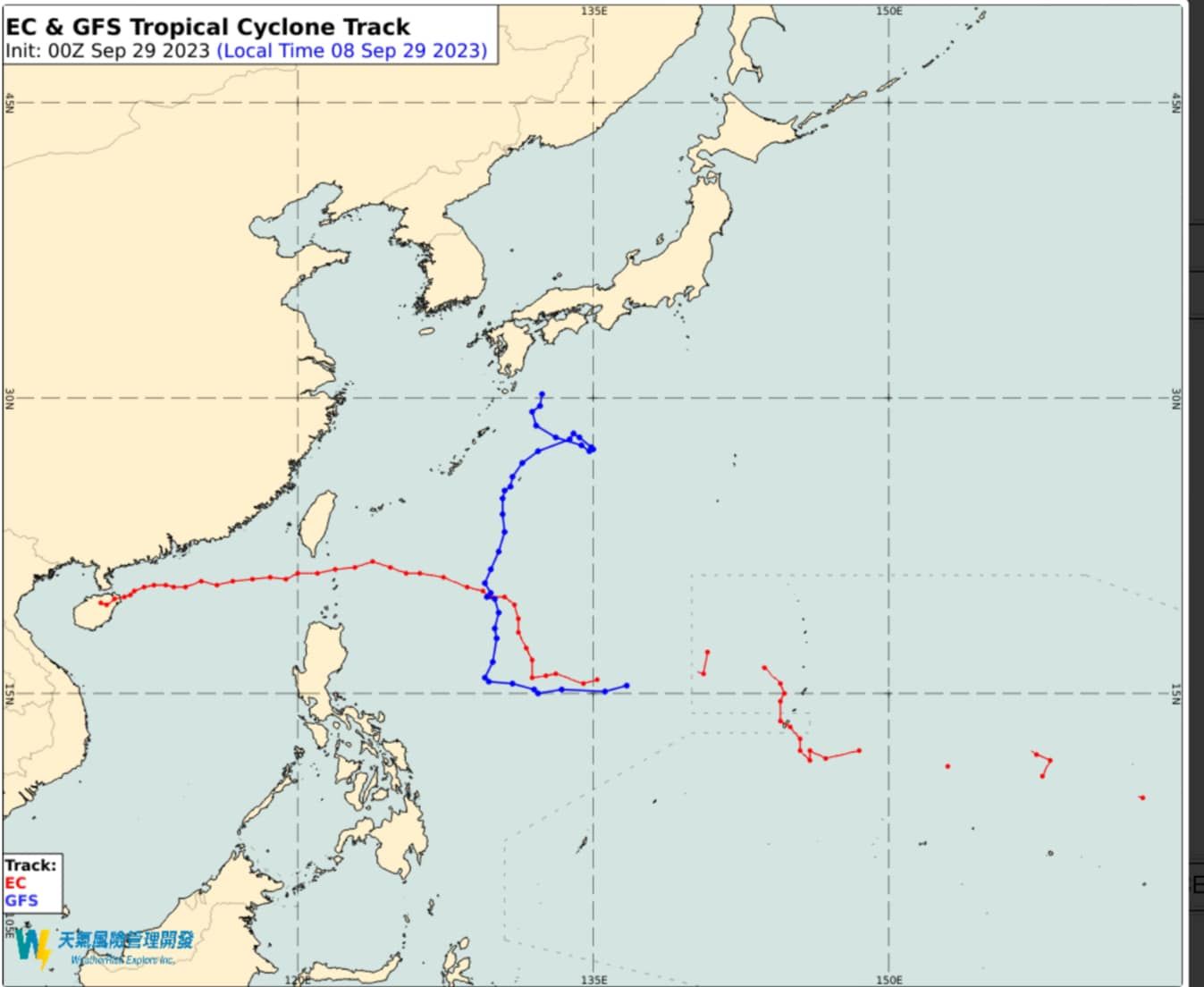 ▲彭啟明指出，小犬颱風在下周三、四會接近台灣附近。（圖／翻攝自彭啟明臉書）