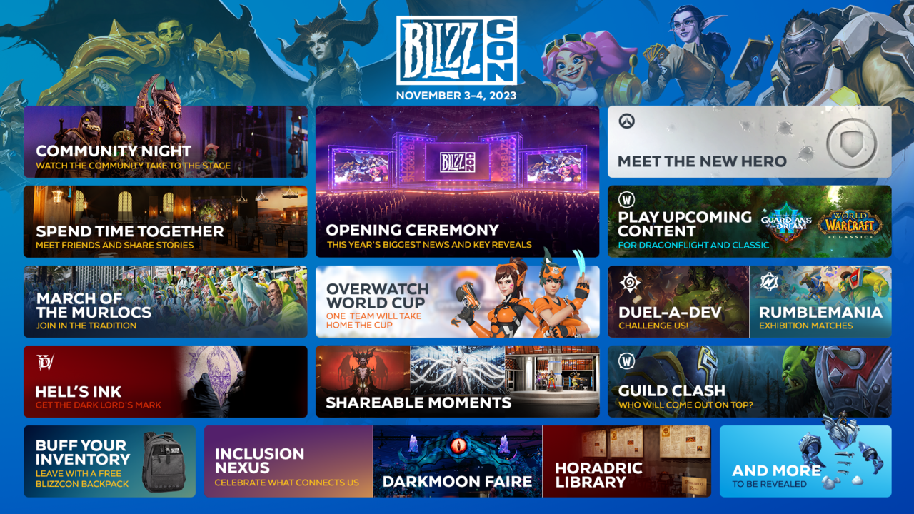 ▲▼Blizzard,暴雪,BlizzCon,暴雪嘉年華,BlizzCon 2023。（圖／翻攝自Blizzard）