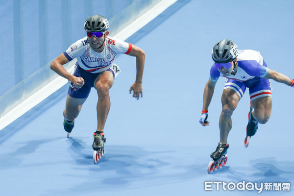 ▲亞運男子競速滑輪3000公尺接力逆轉韓國奪金。（圖／記者林敬旻攝）