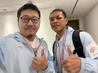 快訊／傷勢過重「裁判不給打」　甘家葳金牌戰無法參賽確定奪銀