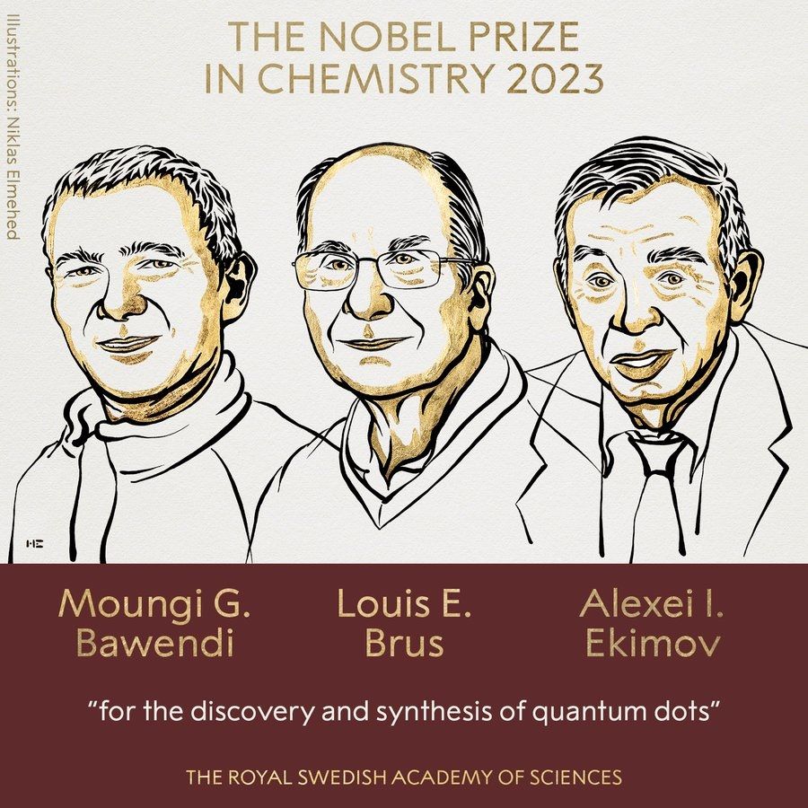 ▲▼2023年諾貝爾化學獎得主揭曉。（圖／翻攝自推特）