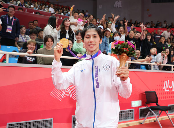 ▲林郁婷在本屆杭州亞運風光拿下拳擊女子57公斤級金牌殊榮。（圖／中華奧會提供）