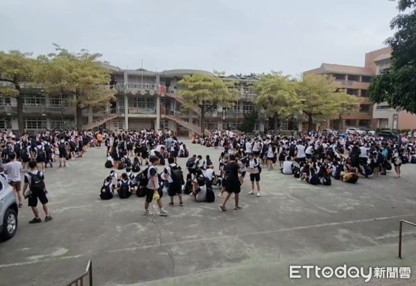 ▲雲林受小犬颱風影響，2學校於今日緊急宣布停課。（圖／記者蔡佩旻翻攝）