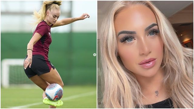▲▼24歲的艾莉莎．萊曼（Alisha Lehmann），來自瑞士的職業足球運動員，現任英格蘭足總女子超級聯賽第一級別（FA WSL）阿斯頓維拉女子足球俱樂部（Aston Villa Football Club）與瑞士國家隊前鋒。。（圖／翻攝Instagram@alishalehmann7）
