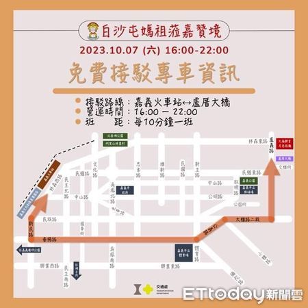 ▲▼ 嘉市警雙十連假暨白沙屯媽祖贊境，加強交通疏導迎假期！   。（圖／嘉義市警局提供）