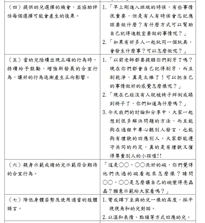 ▲▼教育部訂定「教保服務人員輔導與管教幼兒注意事項」。（圖／教育部提供）