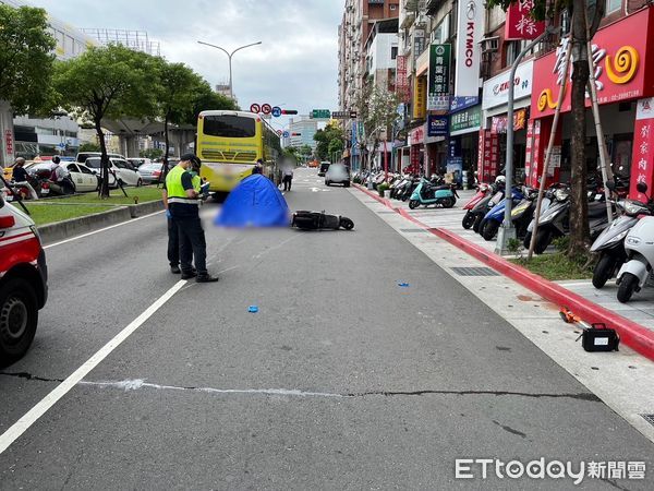 ▲▼   新莊今天上午發生死亡車禍          。（圖／記者戴上容翻攝）