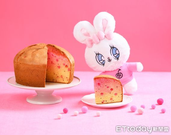 ▲▼春上布丁蛋糕找來「Esther Bunny艾絲樂小兔」跨界合作推出蛋糕、周邊。（圖／春上布丁蛋糕提供）