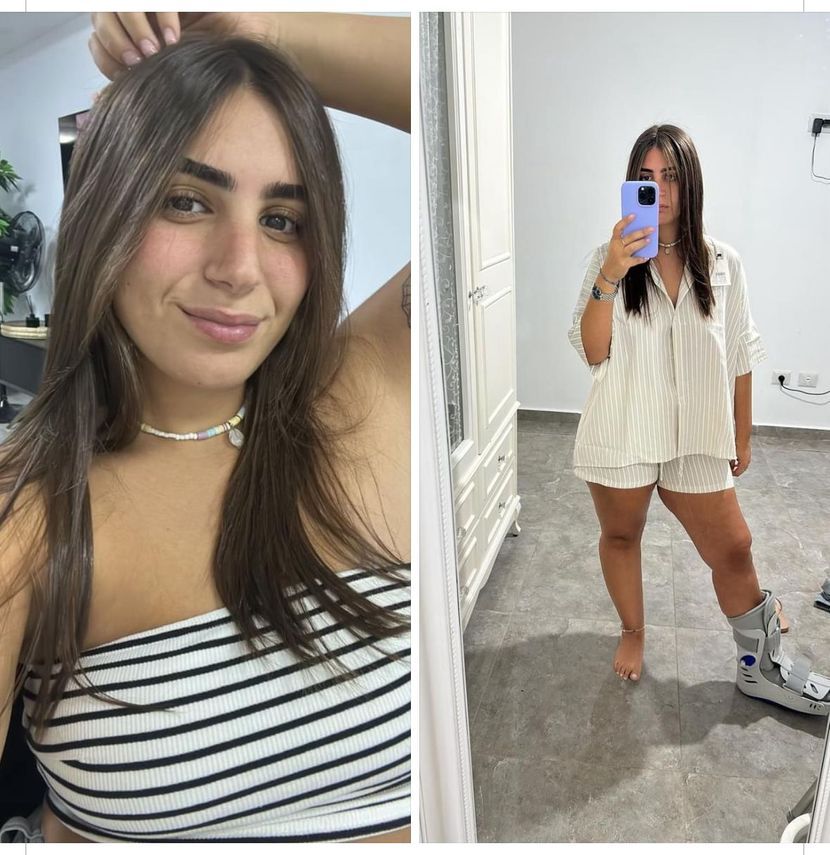 ▲▼以色列南部24歲女子卡琳腳受傷卻仍執意參加音樂節,恐遭哈瑪斯俘虜。(圖/翻攝自telegraf.rs)