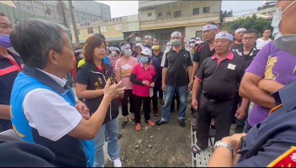 ▲彰化居民抗議瓦斯儲存場設立。（圖／議員楊子賢提供）