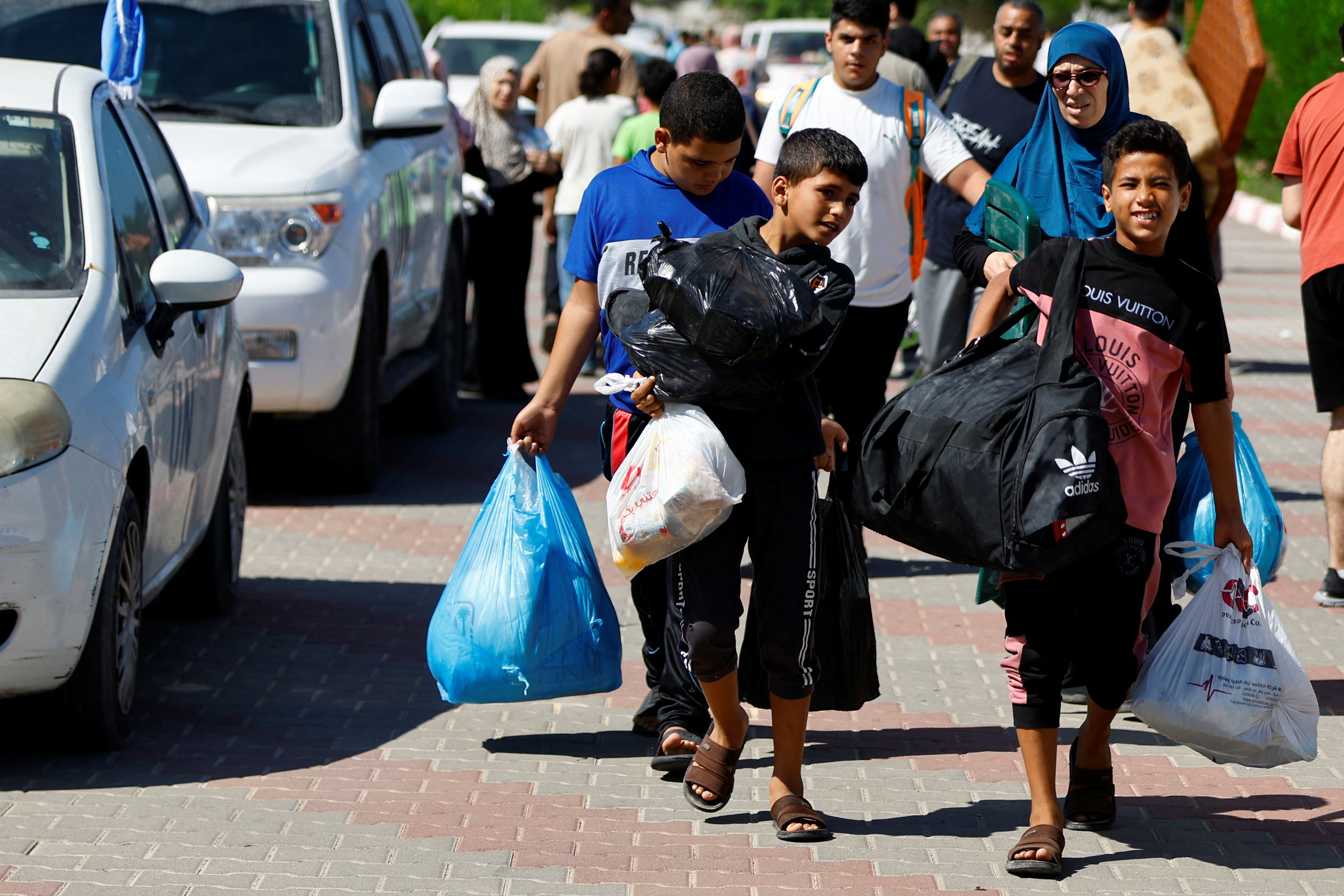 ▲▼住在加薩的110萬巴勒斯坦居民緊急撤離。（圖／路透）