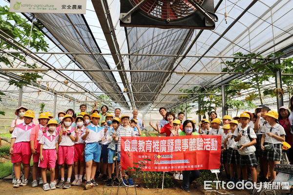 ▲▼  食農教育嘉大不遺餘力興嘉國小學童餵雞種菜體驗趣味十足  。（圖／嘉義大學提供）