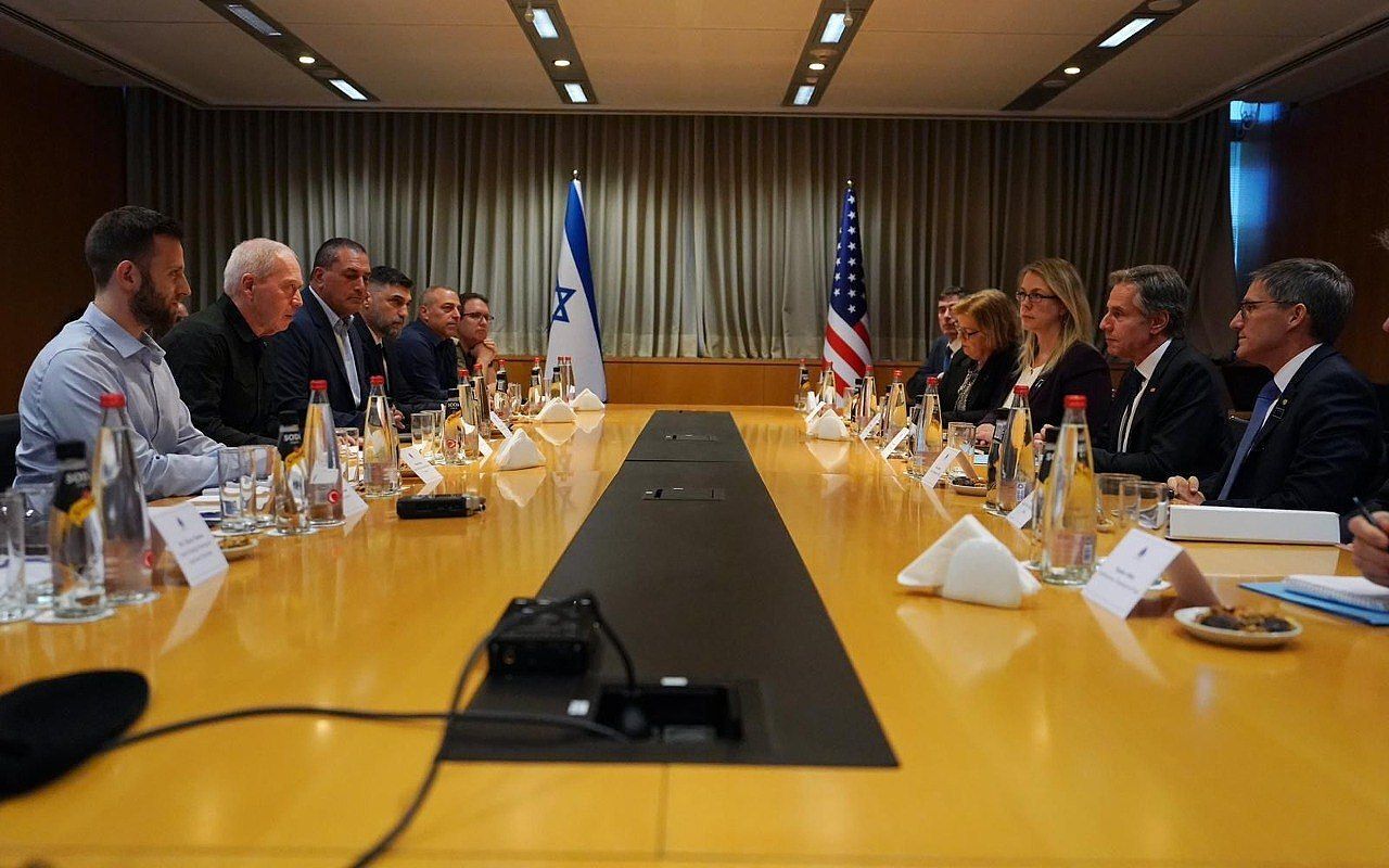▲▼美國國務卿布林肯（Antony Blinken）16日重返以色列，並與以色列總理納坦雅胡會面。（圖／CFP）