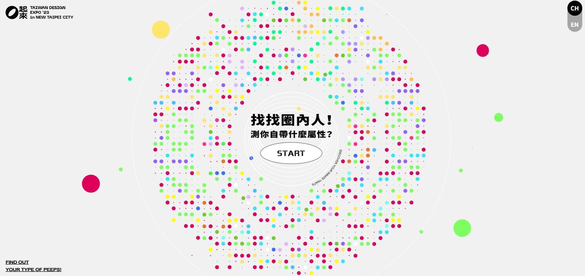 ▲▼2023台灣設計展「圈內人」線上心理測驗爆紅。（圖／新北市文化局）