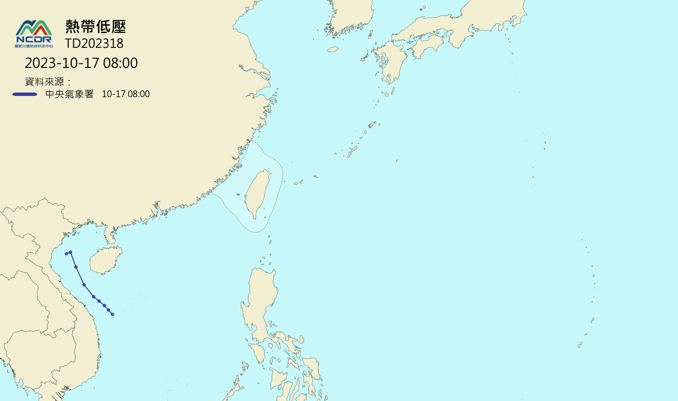 ▲▼熱帶低壓有機會增強為颱風三巴。（圖／RAMMB、NCDR）