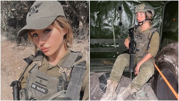 ▲▼以色列AV女優娜塔莉（Natalia Faveev）加入以色列國防軍（IDF）對抗哈瑪斯。（圖／攝）