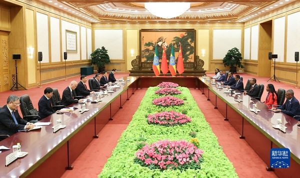 ▲大陸國家主席習近平,哈薩克總統托卡耶夫,智利總統博里,中國與衣索比亞雙邊會談。（圖／翻攝新華網）