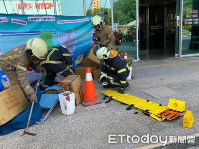 地震防災　台南麻豆辦理地震防災教育緊急避難應變演練