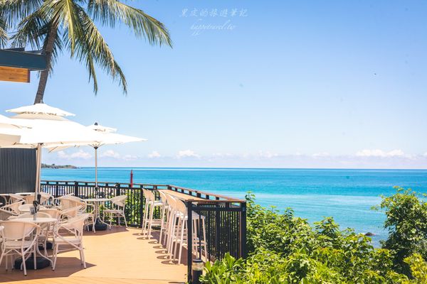 ▲▼ 台東絕美海景咖啡廳藍色海灣Bluebayou，可以走在沙灘上欣賞日出美景。（圖／黑皮的旅遊筆記提供）