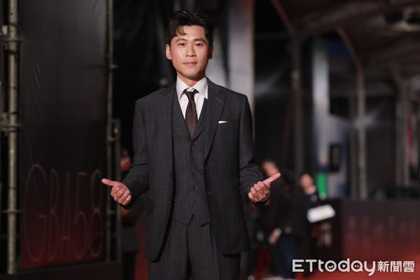 ▲▼第58屆電視金鐘獎戲劇類星光大道，黃迪揚（圖／攝影中心攝）