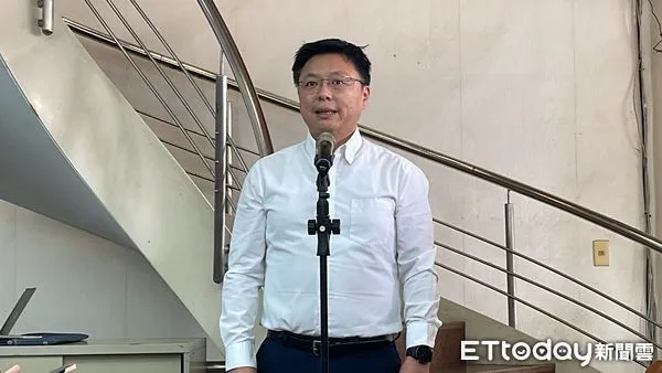 ▲已婚的民進黨立委趙天麟遭爆曾與中國籍女子外遇，南投立委參選人游顥呼籲檢調單位追查是否涉及共諜案。（圖／記者吳世龍攝）