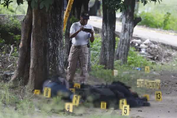▲▼墨西哥13名警察遭毒梟伏擊殺害。（圖／達志影像／美聯社）