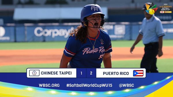 ▲U15世界盃女壘賽中華輸波多黎各         。（圖／翻攝自WBSC）