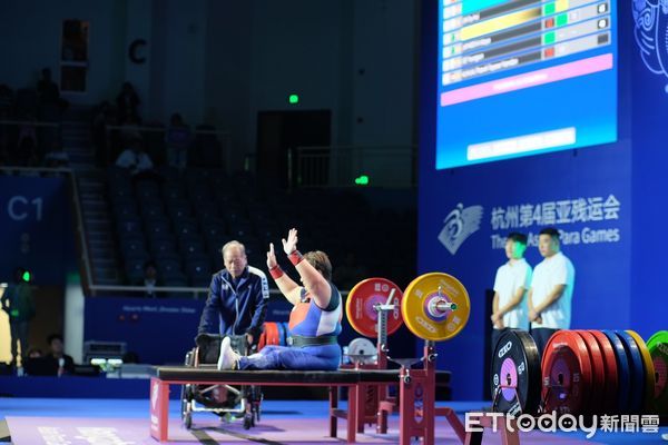 ▲亞帕運健力「國民學姊」林資惠拿下第五名。（圖／記者簡名杉攝）